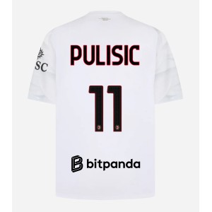 AC Milan Christian Pulisic #11 Jalkapallovaatteet Vieraspaita 2026-27 Lyhythihainen